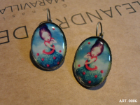 Pendientes Ilustración Eva