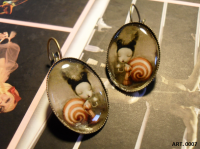 Pendientes Ilustración Caracol