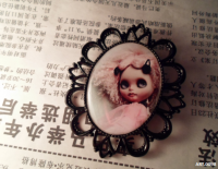 Broche Grande Blythe Rosa